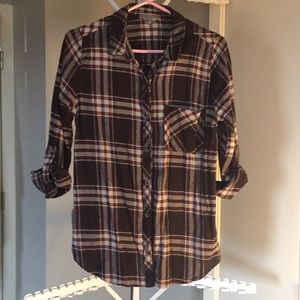 Flannel button-up